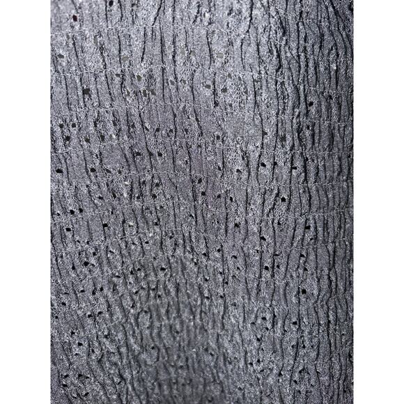 Urban Romantics Black Eyelet Tie-Front Crop Top | Boho Cottagecore Blouse Small - Picture 5 of 5